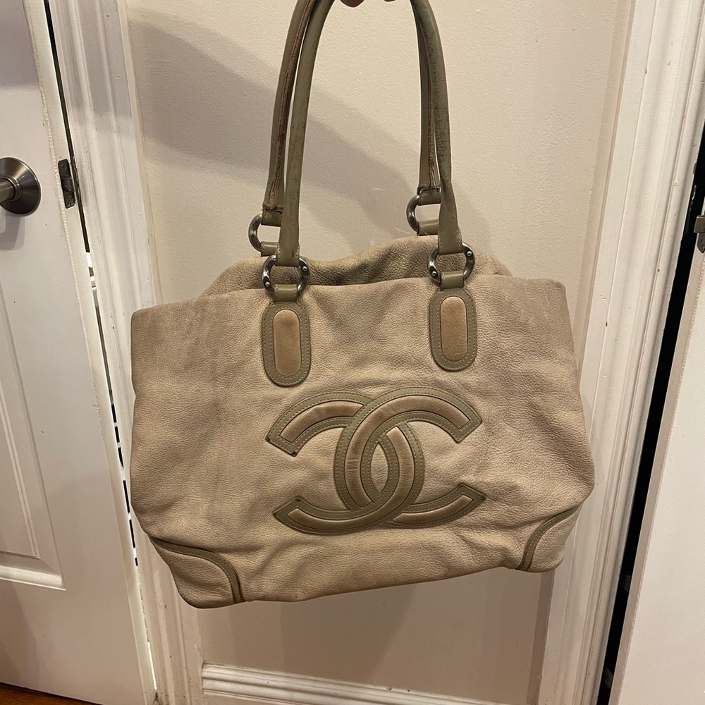 Chanel Taupe Tote XL